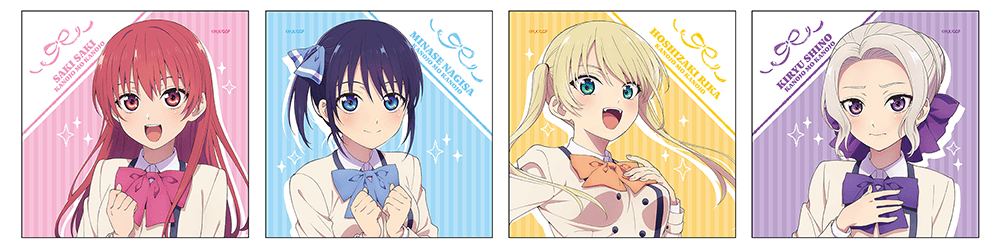 マイクロファイバータオル　全4種（佐⽊ 咲・水瀬 渚・星崎 理香・桐生 紫乃）