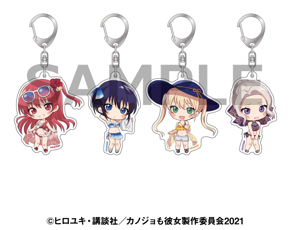 デフォルメアクリルキーホルダー(全4種)　990円(税込)